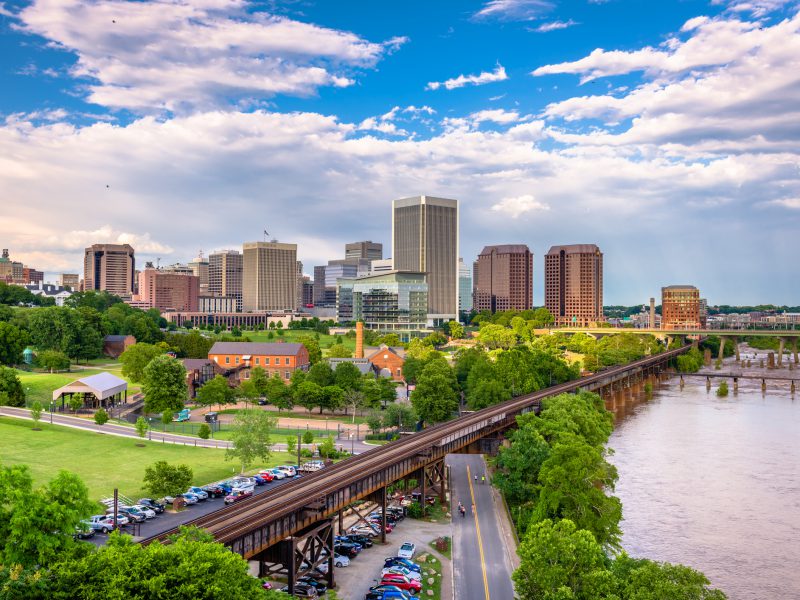 Richmond, Virginia, USA downtown skyline