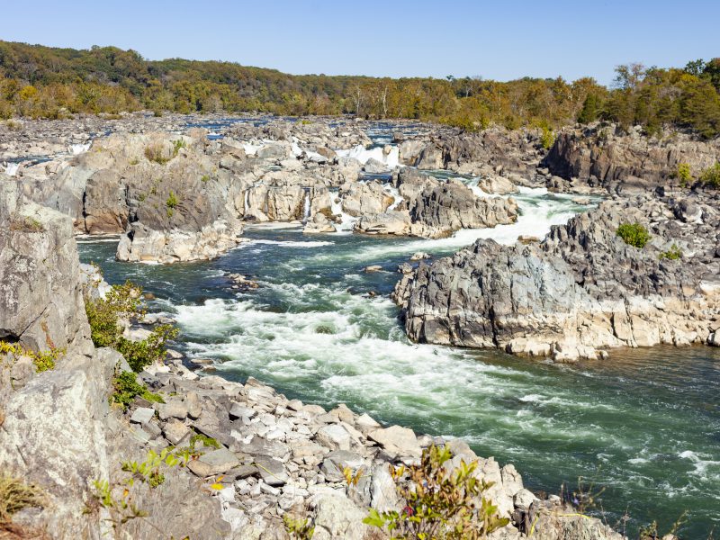 Great Falls National Park In Fairfax, Virginia